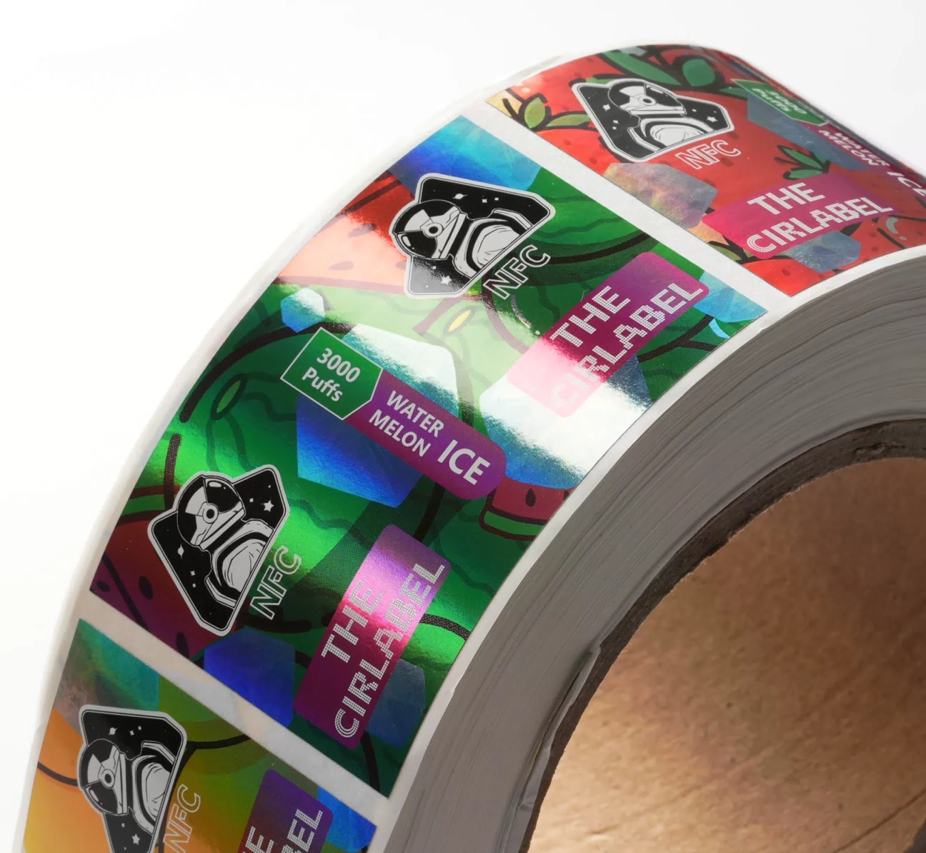 Custom Colorful Roll Label Packaging
