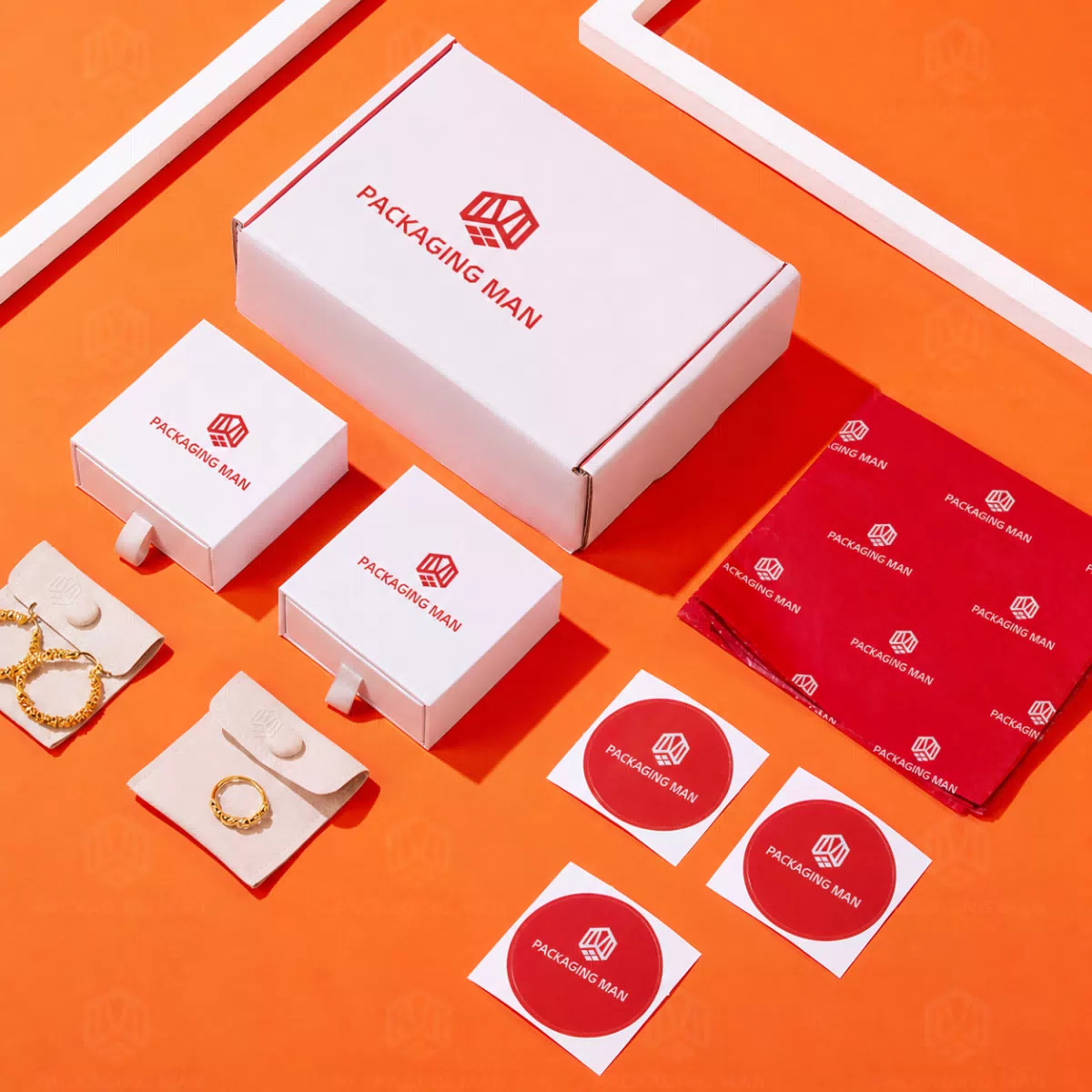Custom White Drawer Gift Box Packaging Set