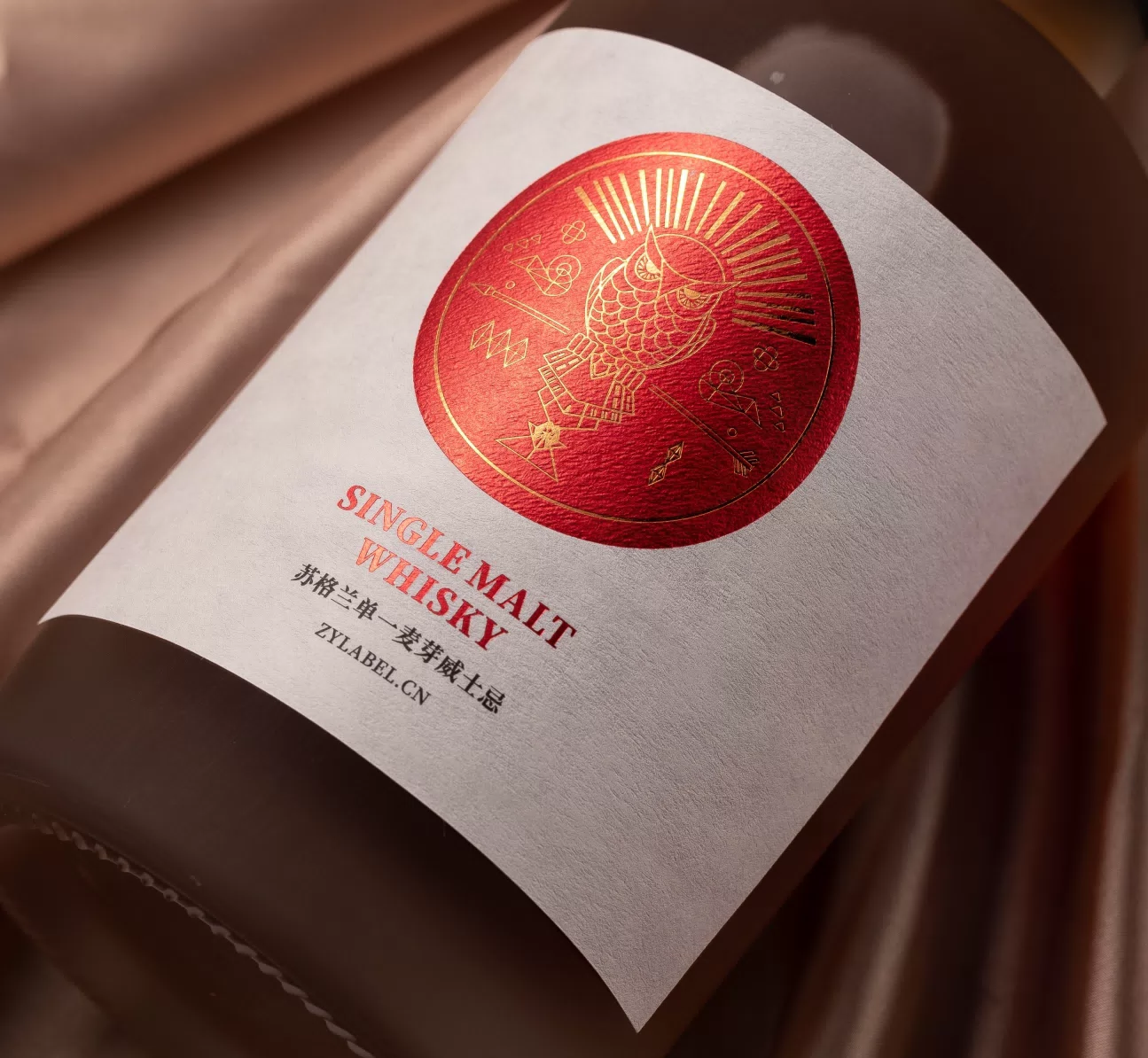 Custom Luxury Paper Label Sticker for Spirits