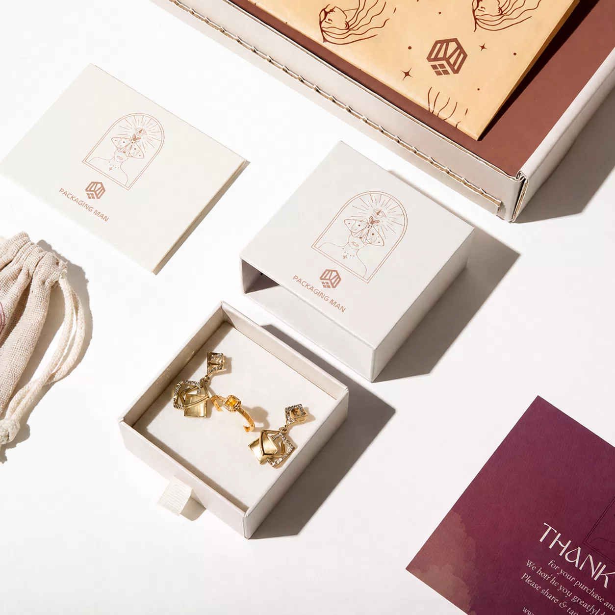 Custom Drawer Gift Box Packaging Set